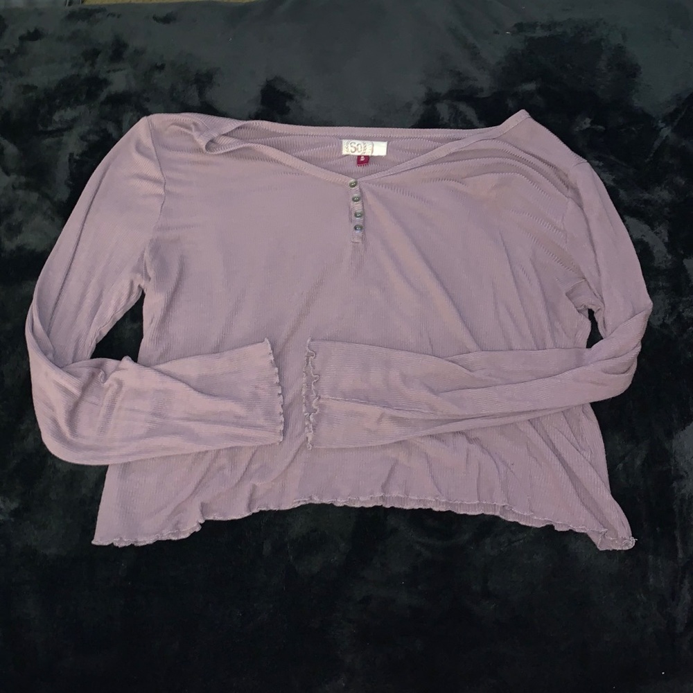 Cute purple short top